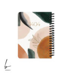 سررسید پالتویی 1404 دات نوت طرح برگ مینیمال