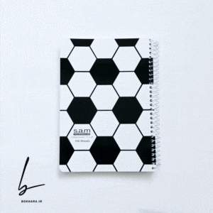 دفتر وزیری کلاسیک 100 برگ سم طرح توپ فوتبال