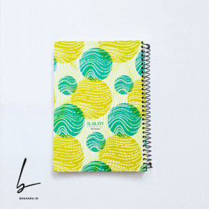 دفتر وزیری کلاسیک 100 برگ سم توپ سبز