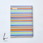 دفتر خط دار 80 برگ مکث طرح راه راه