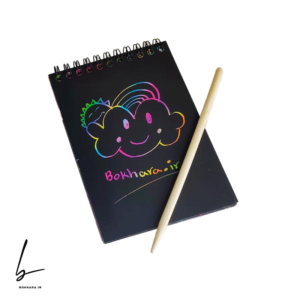 دفترچه زغالی جادویی رنگین کمانی 10x14 سری دایناسور