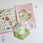 استیکر 3 بعدی تک ورقی همراه با پنس