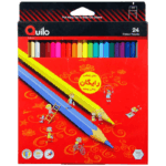 مداد رنگی 24 رنگ مقوایی کوییلو