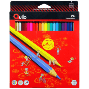 مداد رنگی 24 رنگ مقوایی کوییلو