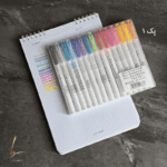 ماژیک هایلایتر دو سر xinnian مجموعه 15 عددی