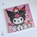 نقاشی الماسی بوم دار انیمه