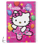 دفتر خط دار 100 برگ سم مدل كيتي صورتي