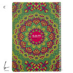 دفتر خط دار 80 برگ سم مدل ماندلا