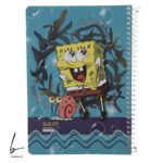 دفتر خط دار 100 برگ سم مدل باب اسفنجی01