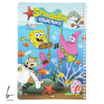 دفتر خط دار 100 برگ سم مدل باب اسفنجی و دوستان