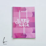 دفتر زبان دو خط مجلد 80 برگ نهال