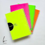 دفتر خط دار 100 برگ مجلد مکث نوت سری نئونی