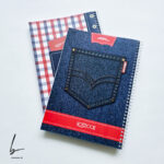 دفتر خط دار 100 برگ مکث نوت مدل جین