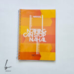 دفتر زبان دو خط مجلد 80 برگ نهال