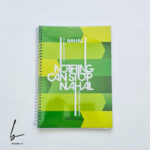 دفتر زبان دو خط مجلد 80 برگ نهال