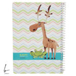 دفتر خط دار 100 برگ سم مدل گوزن