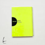 دفتر خط دار 100 برگ مجلد مکث نوت سری نئونی