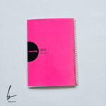 دفتر خط دار 100 برگ مجلد مکث نوت سری نئونی