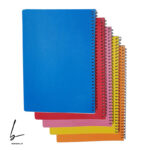 دفتر 80 برگ فنری جلد p.p