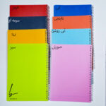 دفتر 80 برگ فنری جلد p.p