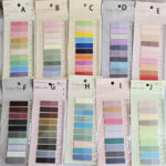 ست 10 رنگ ایندکس استیک نوتی خط‌ کش دار سری Color Note