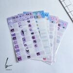 برچسب ضد آب اسم و فامیل پک دو ورقی