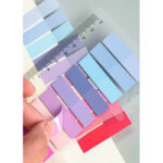 ست 10 رنگ ایندکس استیک نوتی خط‌ کش دار سری Color Note