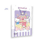 دفتر 60 برگ مجلد استیکر دار سری کرومی کد 325