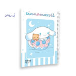 دفتر 60 برگ مجلد استیکر دار سری کرومی کد 325