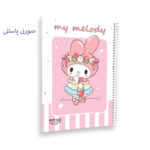 دفتر 60 برگ مجلد استیکر دار سری کرومی کد 325