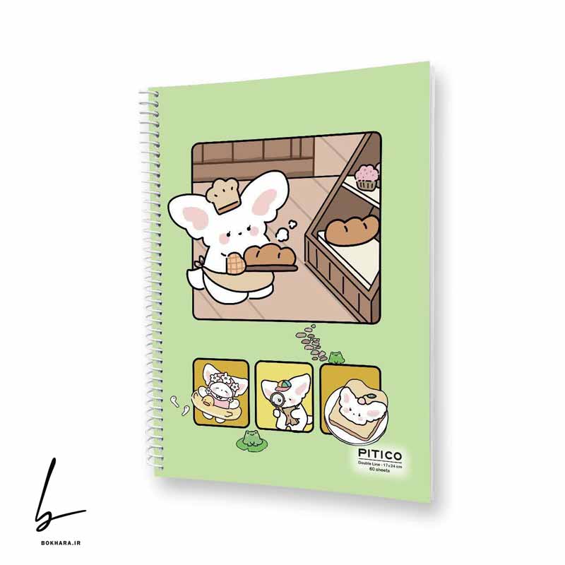 دفتر دو خط مجلد 60 برگ سری amazing