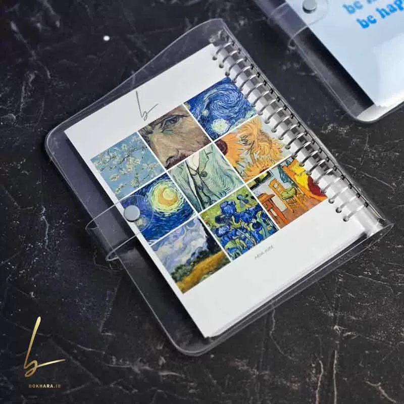 كلاسور شفاف سايز A5 طرح ونگوگ