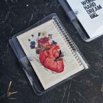كلاسور شفاف سايز A5 طرح قلب