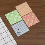 استيك نوت شاین دار طرحدار مدل چهارخونه