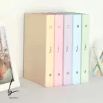 کلاسور 20 حلقه کیوت پالت 100 برگ کاغذ خط دار رنگی سری جدید