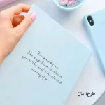 کلاسور 20 حلقه کیوت پالت 100 برگ کاغذ خط دار رنگی سری جدید