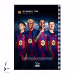 دفتر مشق طرح رئال مادرید، امباپه و بلینگهام مدل حاشیه رنگی کد R101