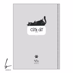 دفتر مشق 100 برگ طرح گربه صفحات شماره‌دار کد F2001