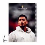 دفتر مشق طرح رئال مادرید، بلینگهام مدل حاشیه رنگی کد R301