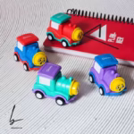 تراش دو قلو همراه با پاک کن طرح قطار بنیتو