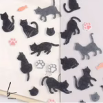 استیکر گربه پشمالو