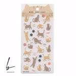 استیکر گربه پشمالو