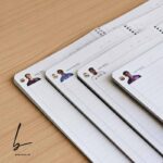 دفتر مشق طرح بارسلونا، رافینیا مدل حاشیه رنگی کد B101