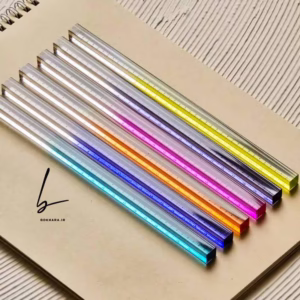 خط کش مکعبی کریستالی 30 سانتی متر MQ