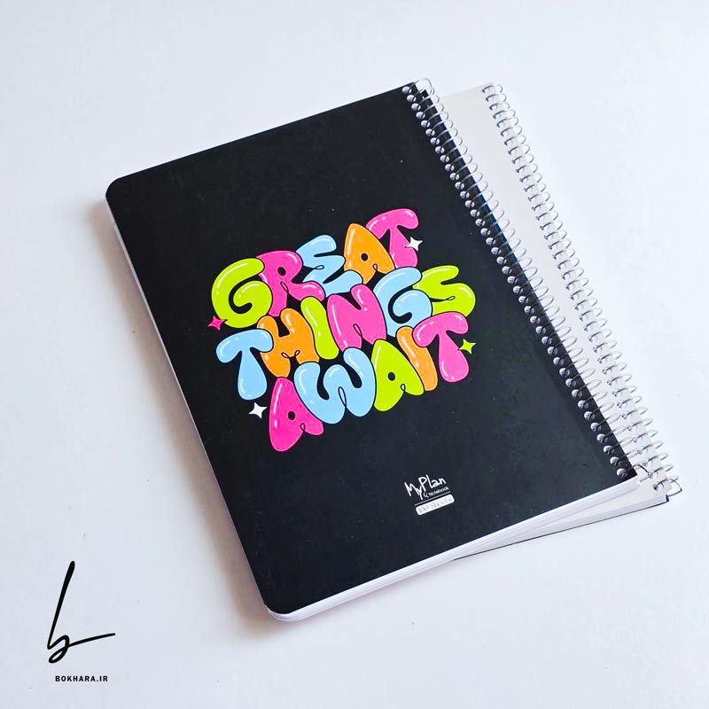 دفتر مشق 100 برگ طرح Inspiration مدل صفحات شماره دار